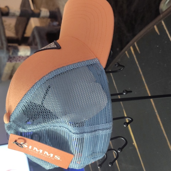 Simms Peach 🍑 🍑 🍑 and Blue 💙 💙 💙 Trucker Hat - Picture 2 of 14